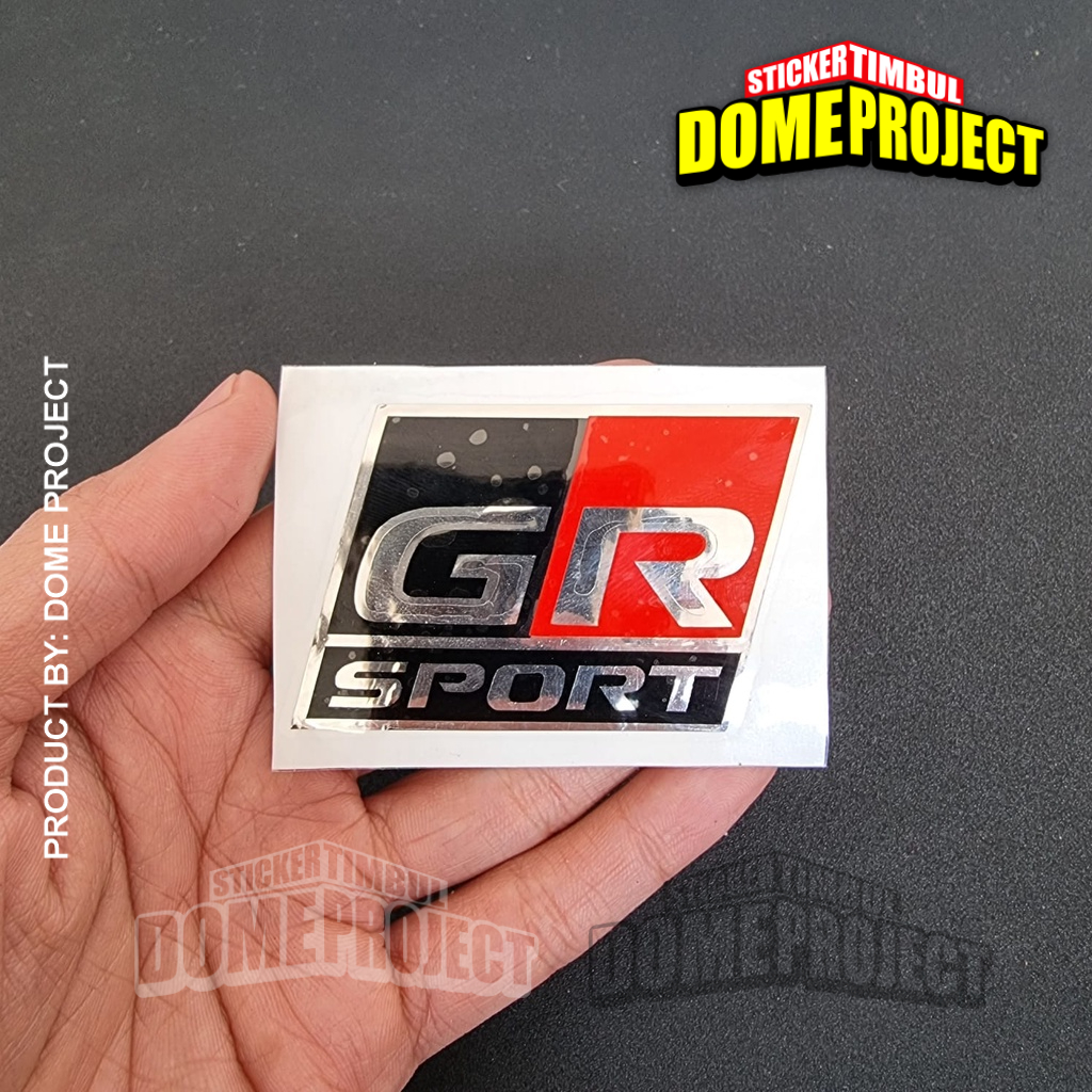 STIKER CUTTING MOBIL LOGO EMBLEM GR SPORT TOYOTA