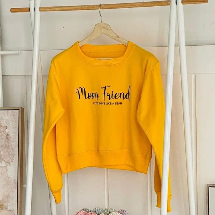 Nara Grosir - Moon Friend Sweater | 2 Varian Warna | Sweater Termurah