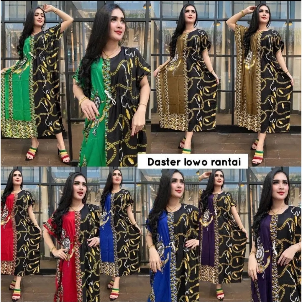 DRESS LOWO | DASTER LOWO MOTIF RANTAI | DASTER MURAH