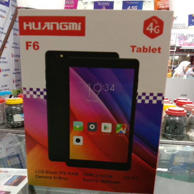 TABLET HUANGMI F6 NEW 4G LAYAR "8" RAM 3/32GB GARANSI RESMI