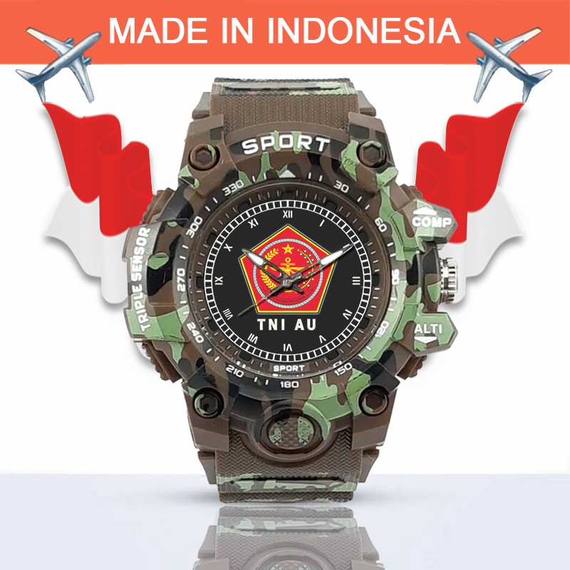 (SPECIAL EDITION) JAM TANGAN LOGO MABES TNI WATER RESISTANT NO.13