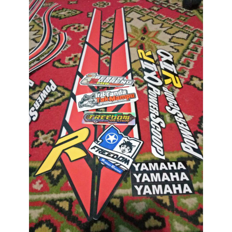 STRIPING YAMAHA ALFA 92 MERAH