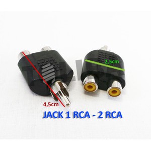 Converter Jack RCA To 2 Cover RCA / jack av T rca 1-2