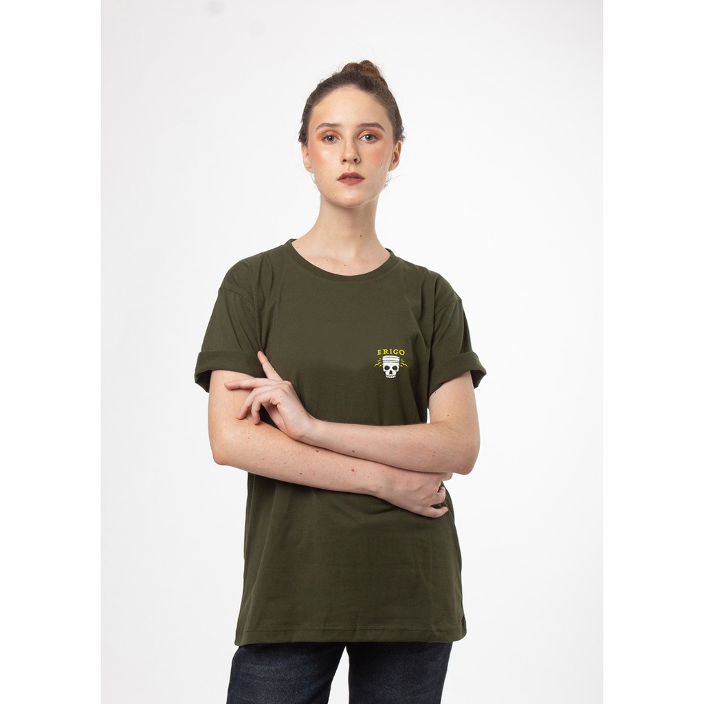 

Erigo T-Shirt Skull Piston Olive