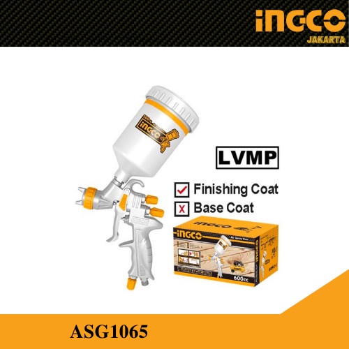 Spray Gun Tabung Atas 600 ml LVMP / Semprotan Cat Mobil INGCO ASG1065