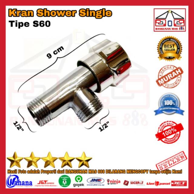 Kran Shower Brasio Tipe S60 Sebelah -kran Closet - Kran Shower - Keran Shower - Kran Toilet