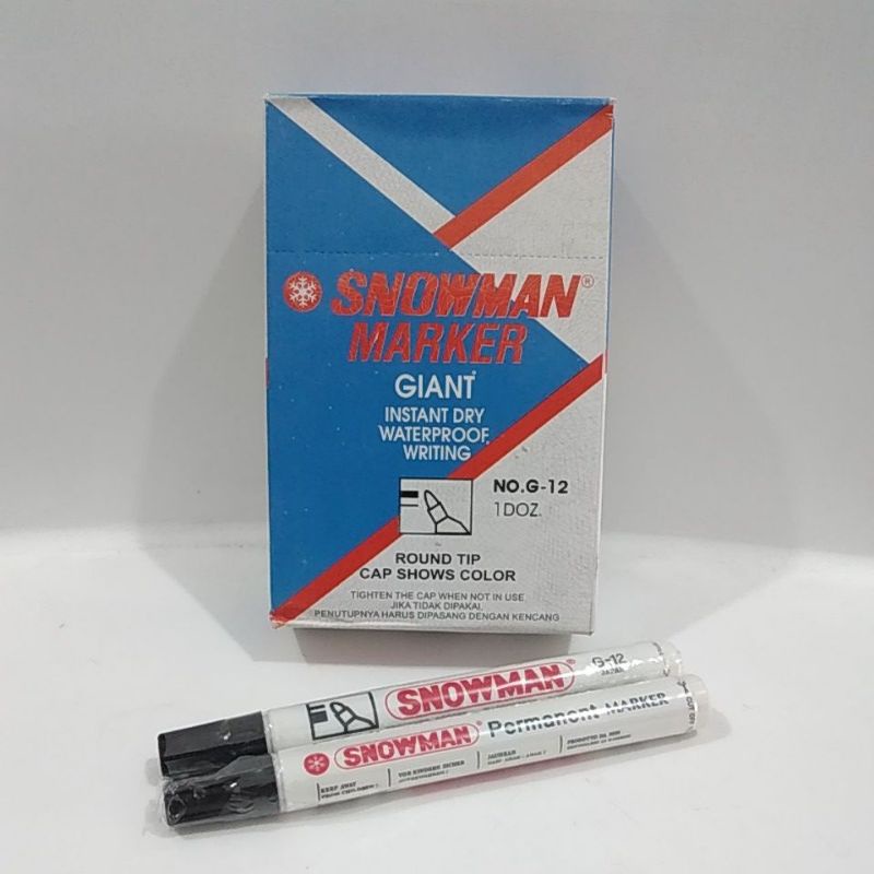 

Snowman Permanent Marker Black / Spidol Hitam