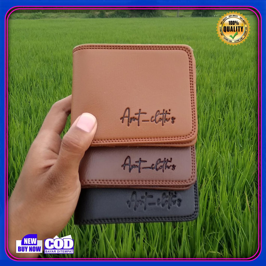 AMT CLOTH'S Dompet Lipat Bahan Kulit PVC TERBARU ORIGINAL COD