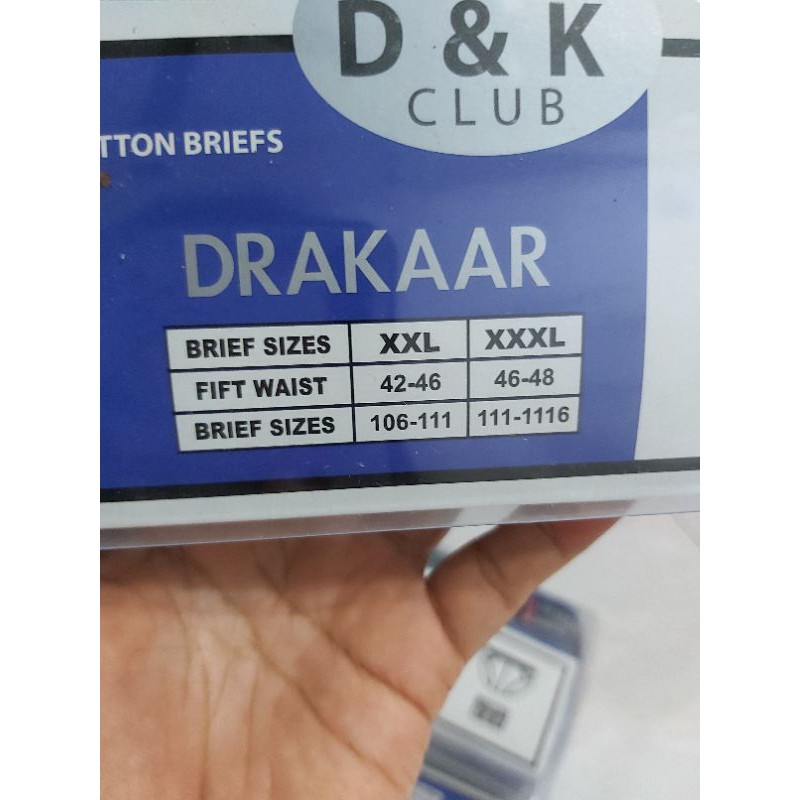 Celana Dalam Pria Drakkar  Cancut Pria 1 Box Isi 3 Pcs