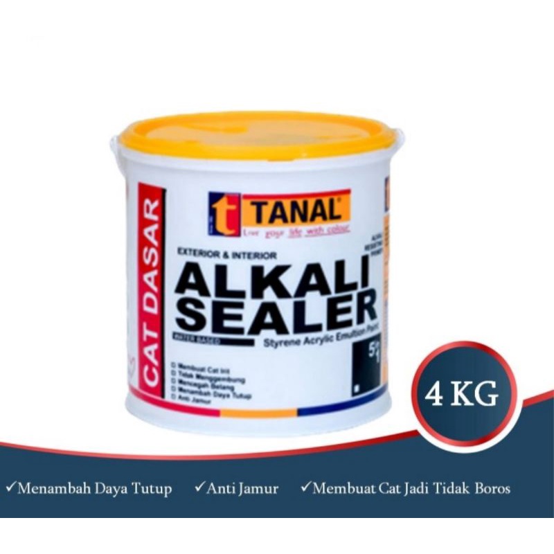 Cat Dasar Tembok ALKALI SEALER TANAL 4 KG | INTERIOR &amp; EXTERIOR Kualitas Bagus