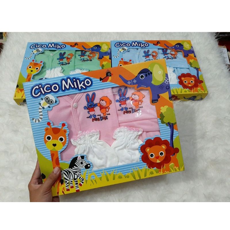 Gift Set Kado Pakaian bayi Baru Lahir/Hampers/Cico Miko Set Baju Bayi Murah