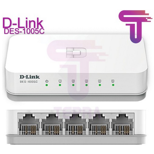 D-LINK DES-1005C 5-Port 10/100 Mbps Unmanaged Switch