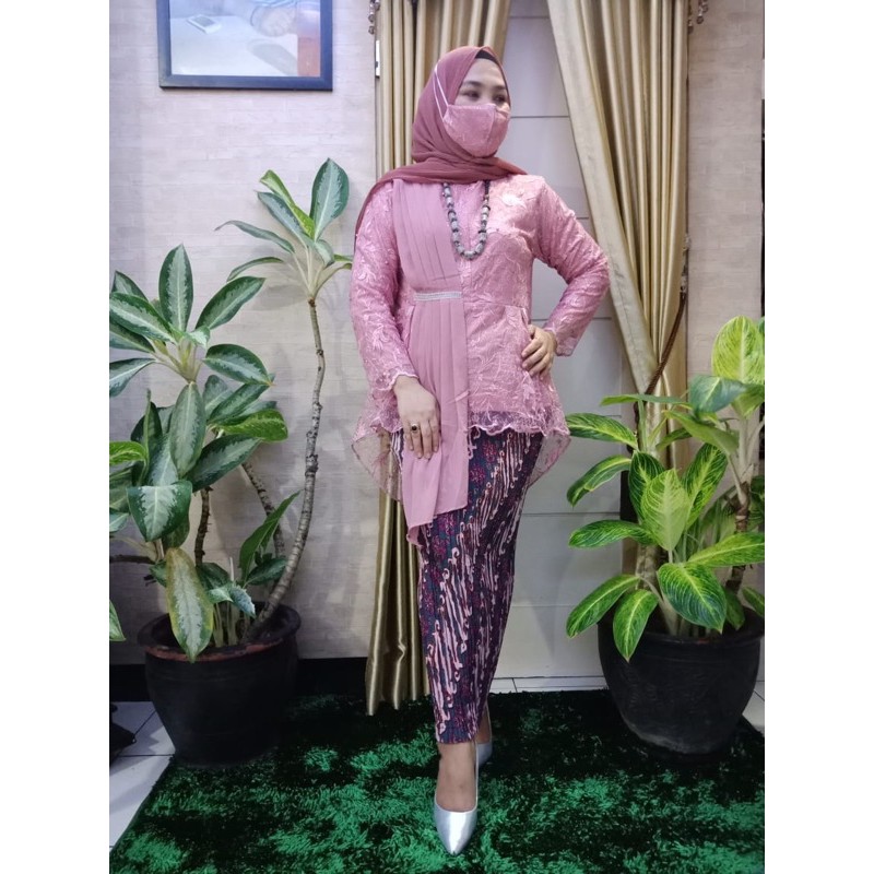 AURORA SELENDANG CERUTI KEBAYA MODERN-Dusty
