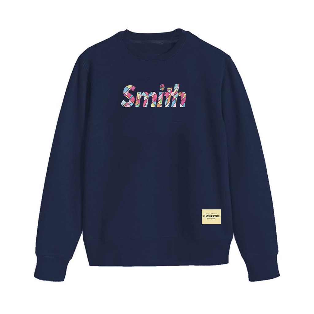 Crewneck Sweater House of Smith Kruwar White #3 Logo Color // Sweatshirt Jaket Smith Premium Quality