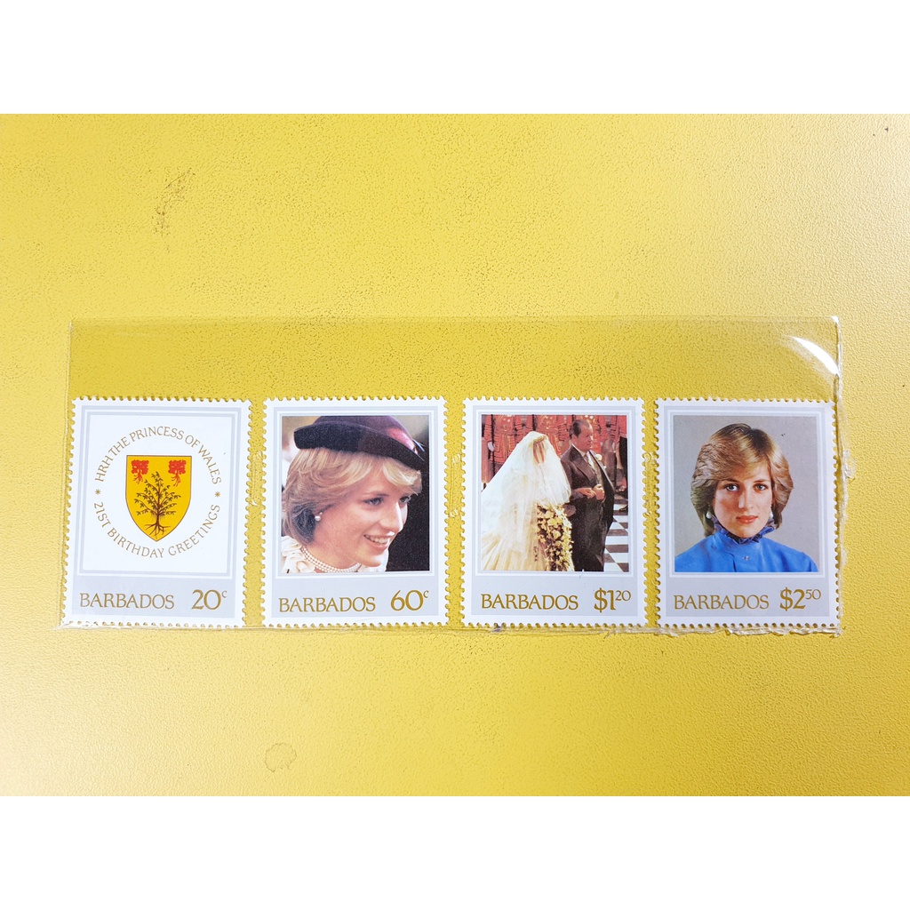 

Perangko Lady Diana 21St Birthday Greetings Barbados Tahun 1982