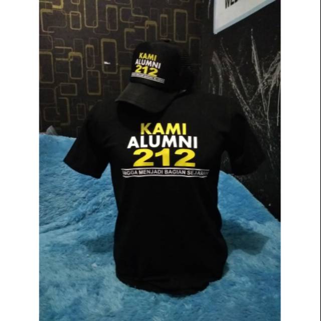 Paket kaos dan topi ALUMNI 212 combed 30s