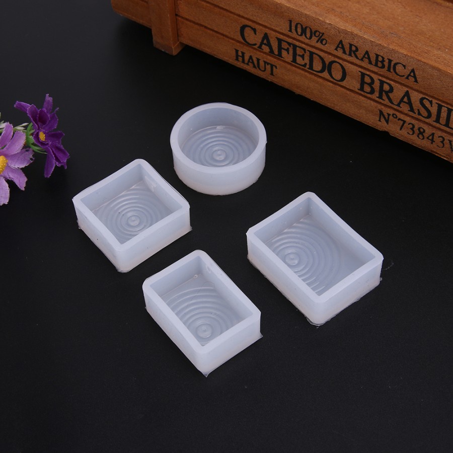 Geometric Silicone Mould - Cetakan Pendant Bentuk Geometri (4pcs)