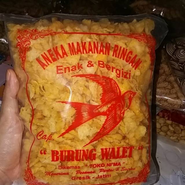 

Emping Jagung (cemilan snack jajan kiloan)