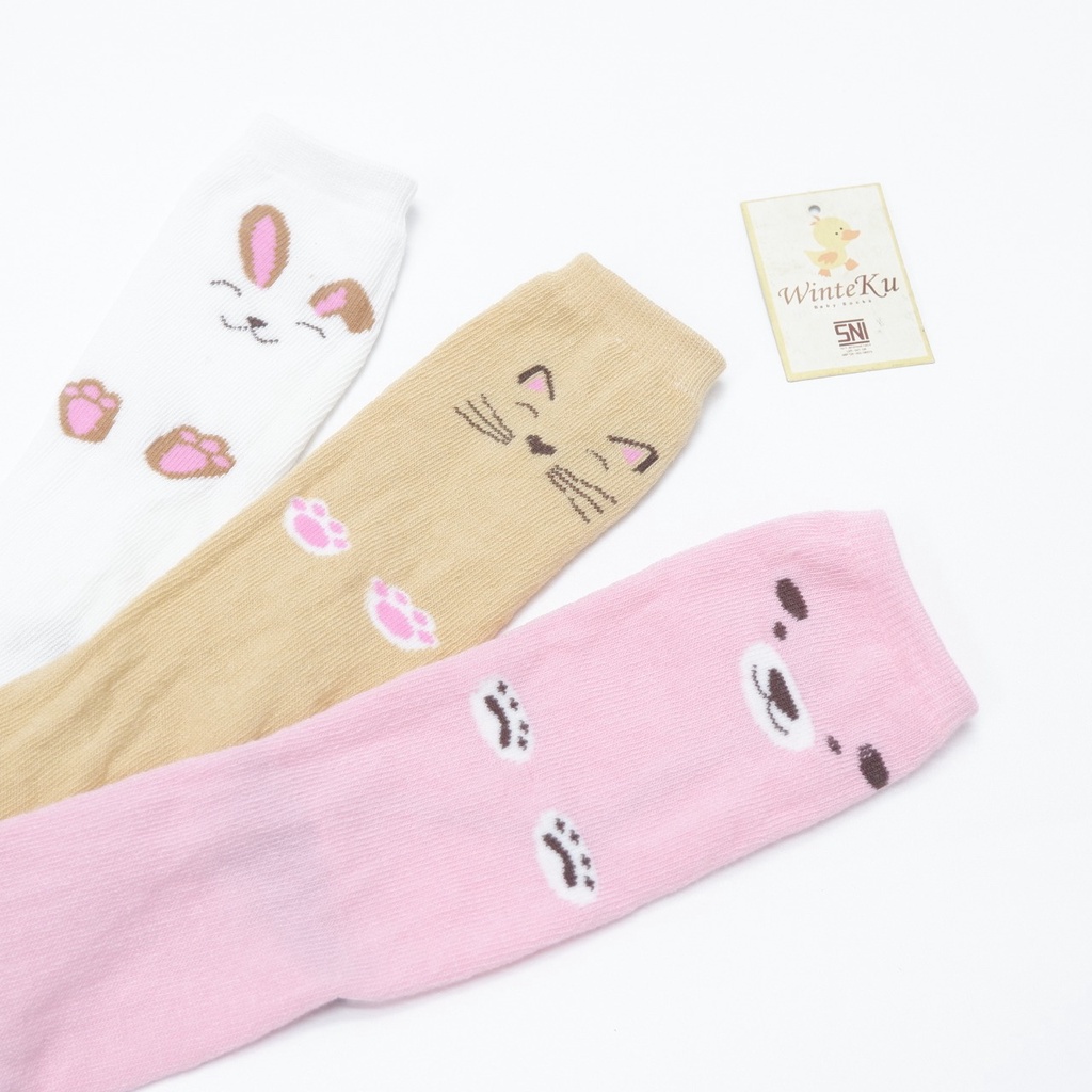 Winteku Long Socks Baby 3 month - Kaos Kaki Panjang Baby 3 bulan