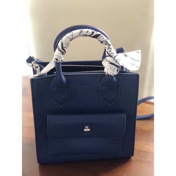 preloved tas pedro original/pedro bag/tas warna biru cantik