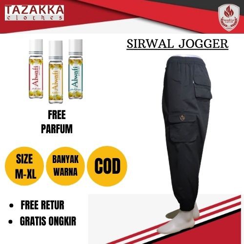 Celana Sirwal Jogger Tazakka_Clothes Dewasa Katun Drill Fashion Pria Muslim