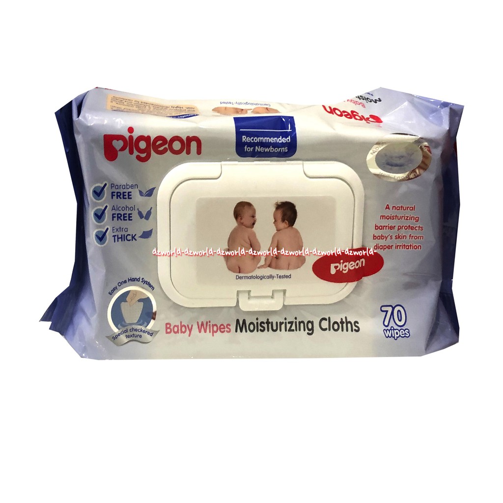 Pigeon Baby Wipes Moisturizing Cloths 70Wipes Tissue Basah Bayi Tisu Basah