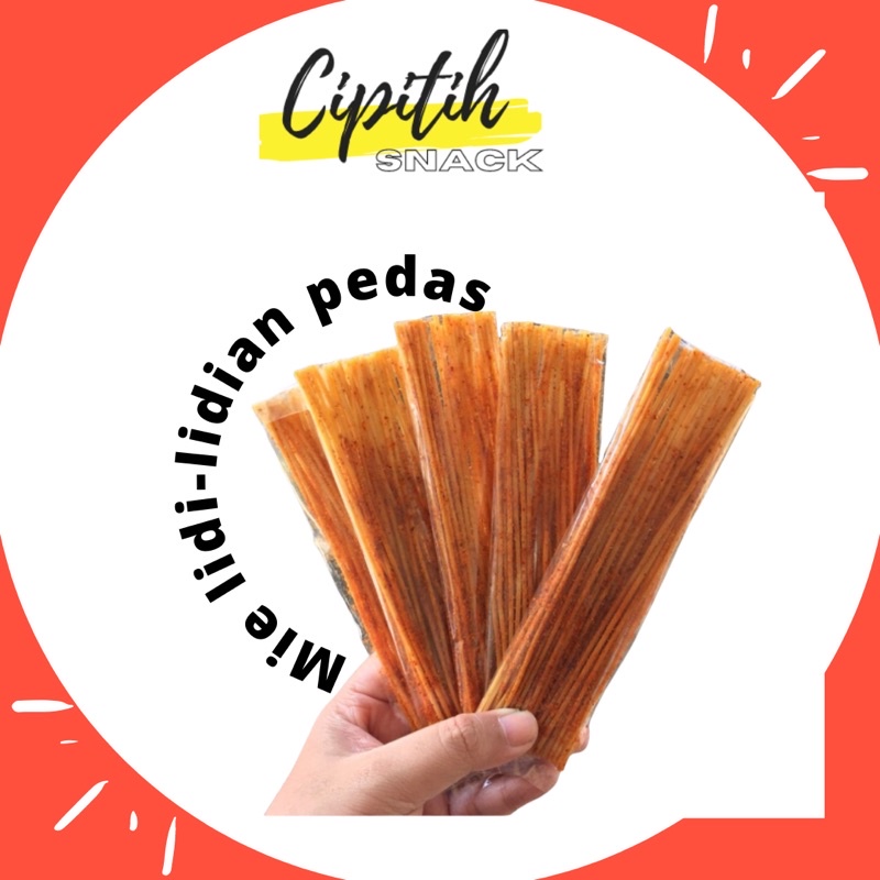 

[Snack] Mie lidi pedas Biting Mi lidi seribuan jajanan SD Lidi Lidian mie lidi original