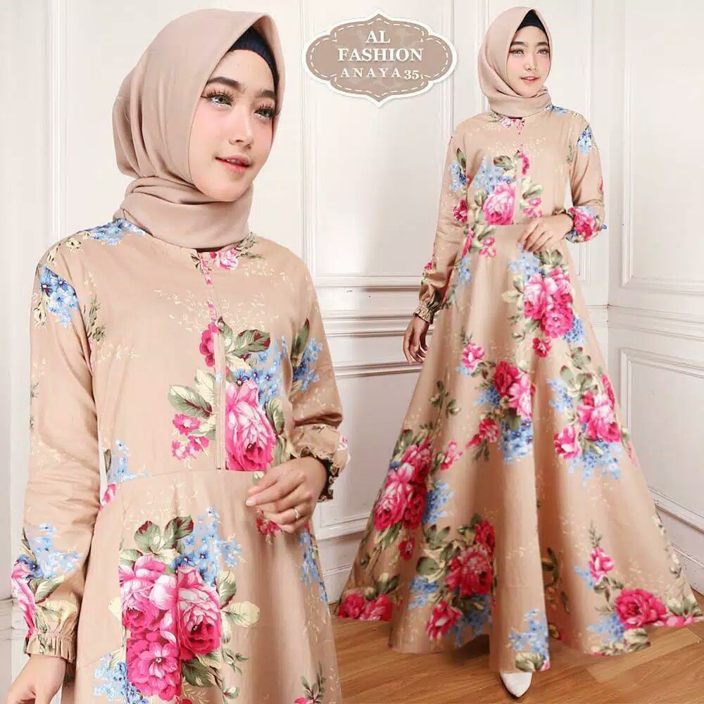A16 Baju Gamis Remaja Perempuan Bahan Katun Jepang Import Premium Murah Meriah Kekinian Terbaru Home
