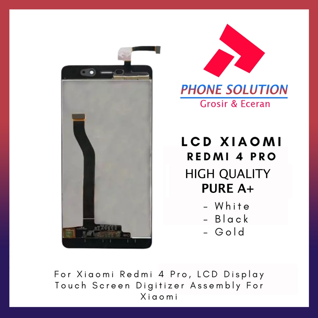 LCD Xiaomi Redmi 4 Pro / LCD Xiaomi Redmi 4 Prime Fullset Touchscreen // Supplier LCD Xiaomi Redmi - Garansi 1 Bulan