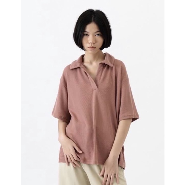 3mongkis oversize polo top