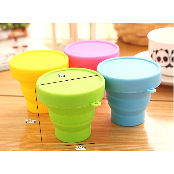 Gelas Lipat Silicone Portable Cangkir Travel Silicone Folding Cup