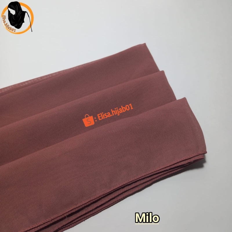 [ COD ] Hijab Bella Square Premium Hijab Segiempat-Milo