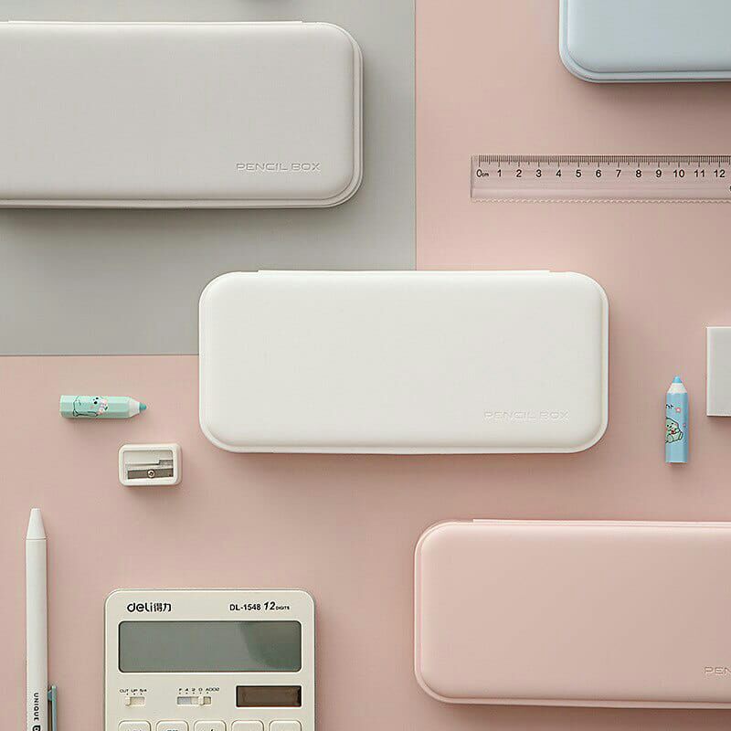 TEMPAT PENSIL/PENCIL CASE AESTHETIC KOREAN STYLE (FREE STICKER)-4