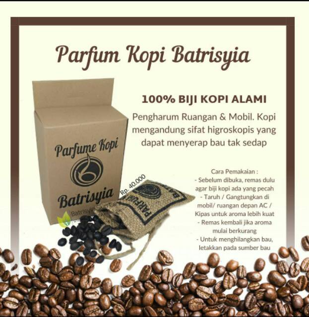 Parfum kopi batrisyia herbal,  parfum ruangan,  parfum mobil