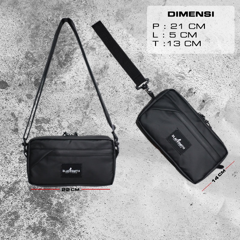 Blacksmith Vinci - Tas Hand Bag Pria - Tas Selempang Pria - Clutch Bag Pria Anti Air