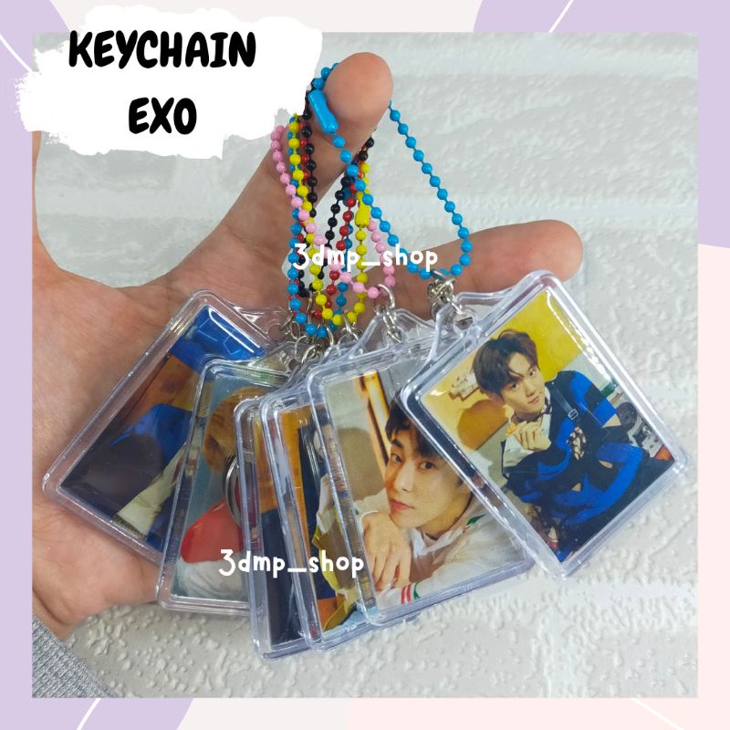 Gantungan kunci keychain ganci exo chanyeol baekhyun sehun kai jongin suho do d.o kyungsoo