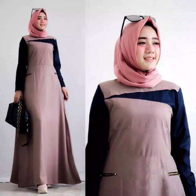 Oliver maxi baju gamis pakaian wanita dress fashion muslim