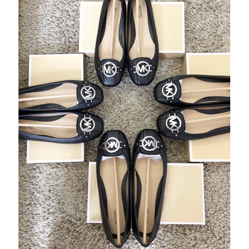 MK Fulton Black Flat Shoes