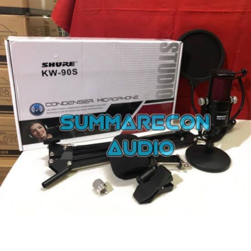 Mic Condensor SHURE KW-90s LENGKAP