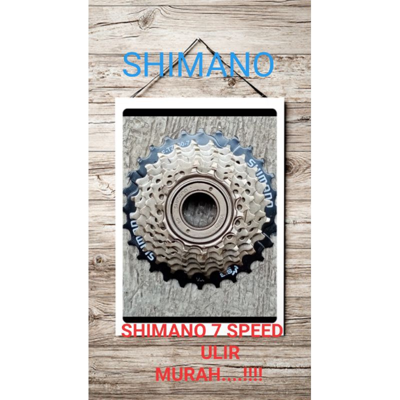 sprocket Shimano gir Shimano gir ulir 7 speed murah