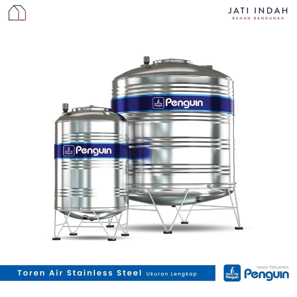Penguin Tangki Air Stainless Steel Ukuran Lengkap | Toren| Tandon
