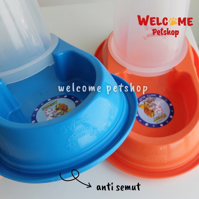 TEMPAT MAKAN KUCING ANJING ANTI SEMUT ANTI SLIP / Auto Pet Feeder