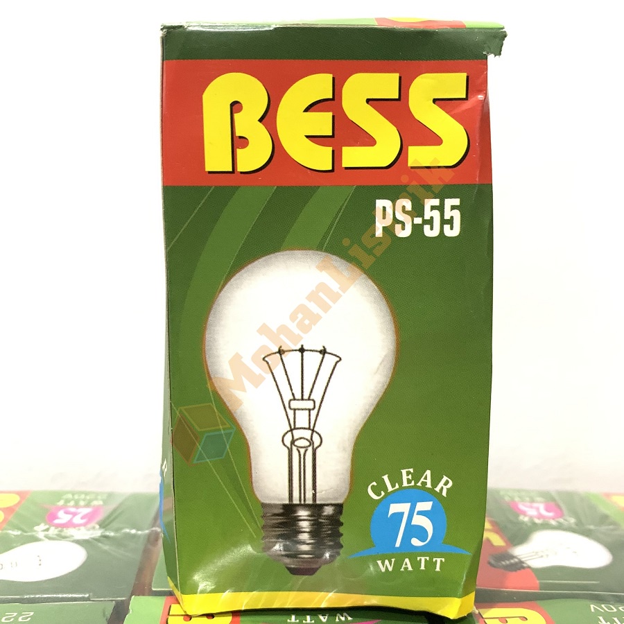 Lampu Pijar BESS 75 Watt 75W Lampu Bohlam Penghangat Penetas Telur Inkubator