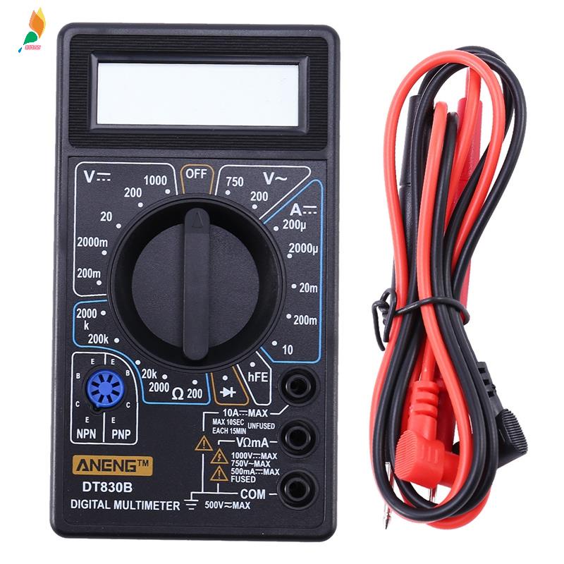 Aneng DT830B Multimeter / Voltmeter / Ammeter / Ohm Digital Mini AC / DC 750 / 1000V Dengan Layar LCD