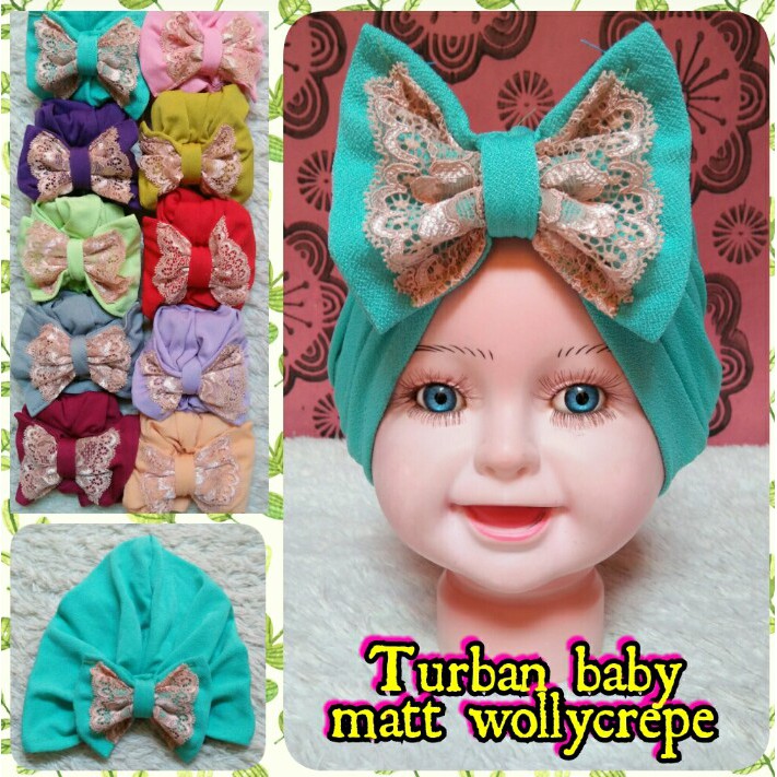 Turban Baby Penutup kepala Bayi