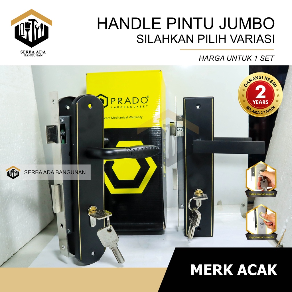 Handle pintu besar kunci pintu besar komplit - Handle Premium Ukuran 25cm