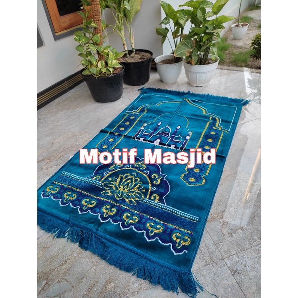 Sajadah Turki Tebal Beludru Premium Super Spigel | Dewasa 70x110cm | AL JAMAL BESAR | Sajadah Hantaran | Souvenir Haji