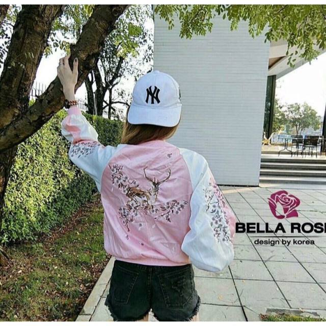 DEER BOMBER JACKET (2 warna) /bomber gu*cci/jaket gu*cci/bomber bordir/jaket bordir/jaket premium