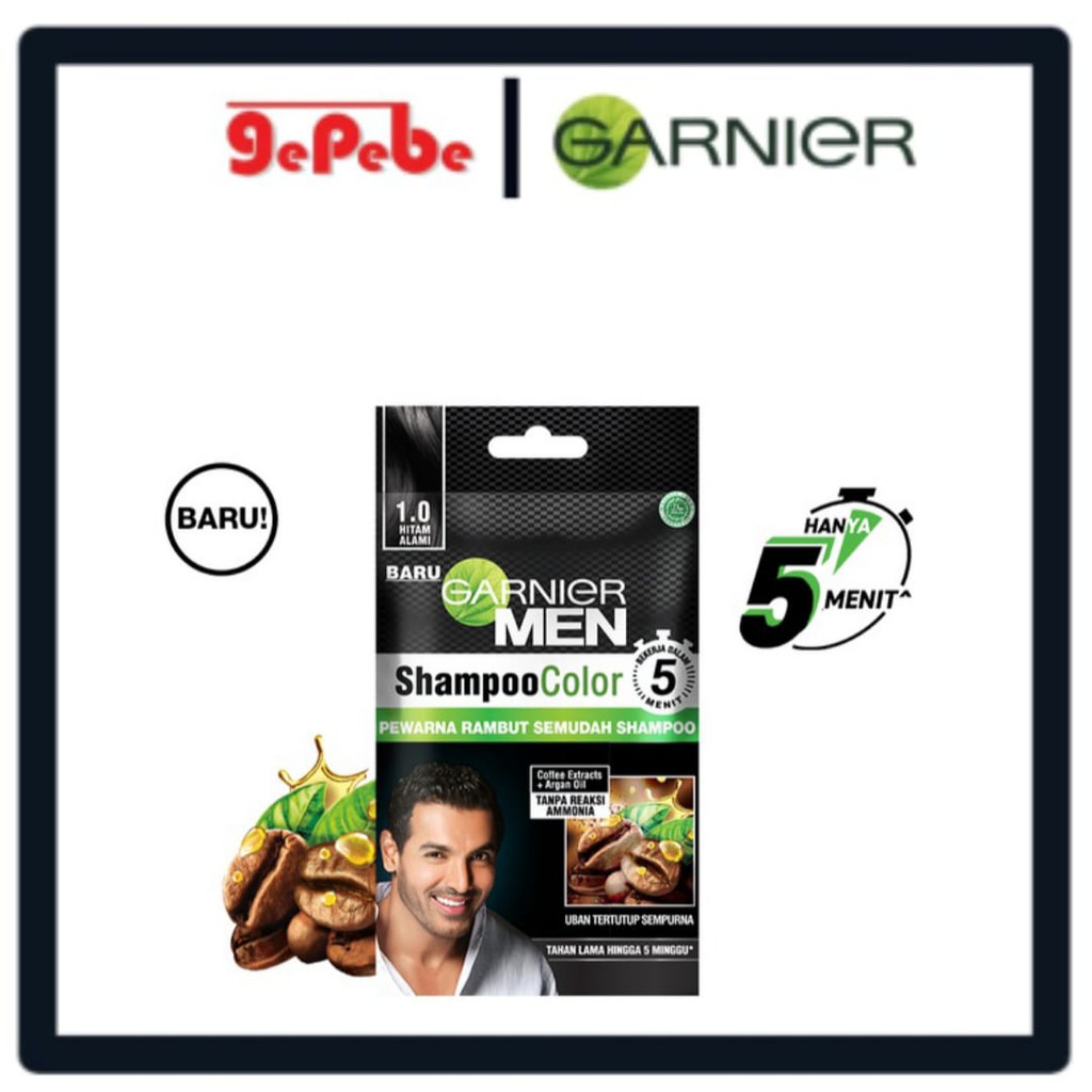 Garnier Men Shampoo Color Sachet