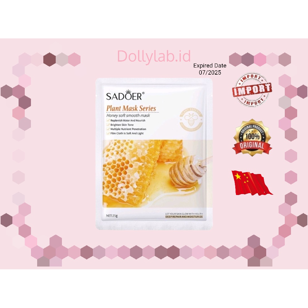 SADOER SHEET MASK KOREAN / MASKER WAJAH FACIAL PLANT MASKER SERIES